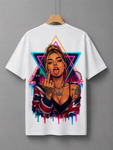 Neon Rebel Oversized Graphic Tee